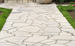 Natural stone path